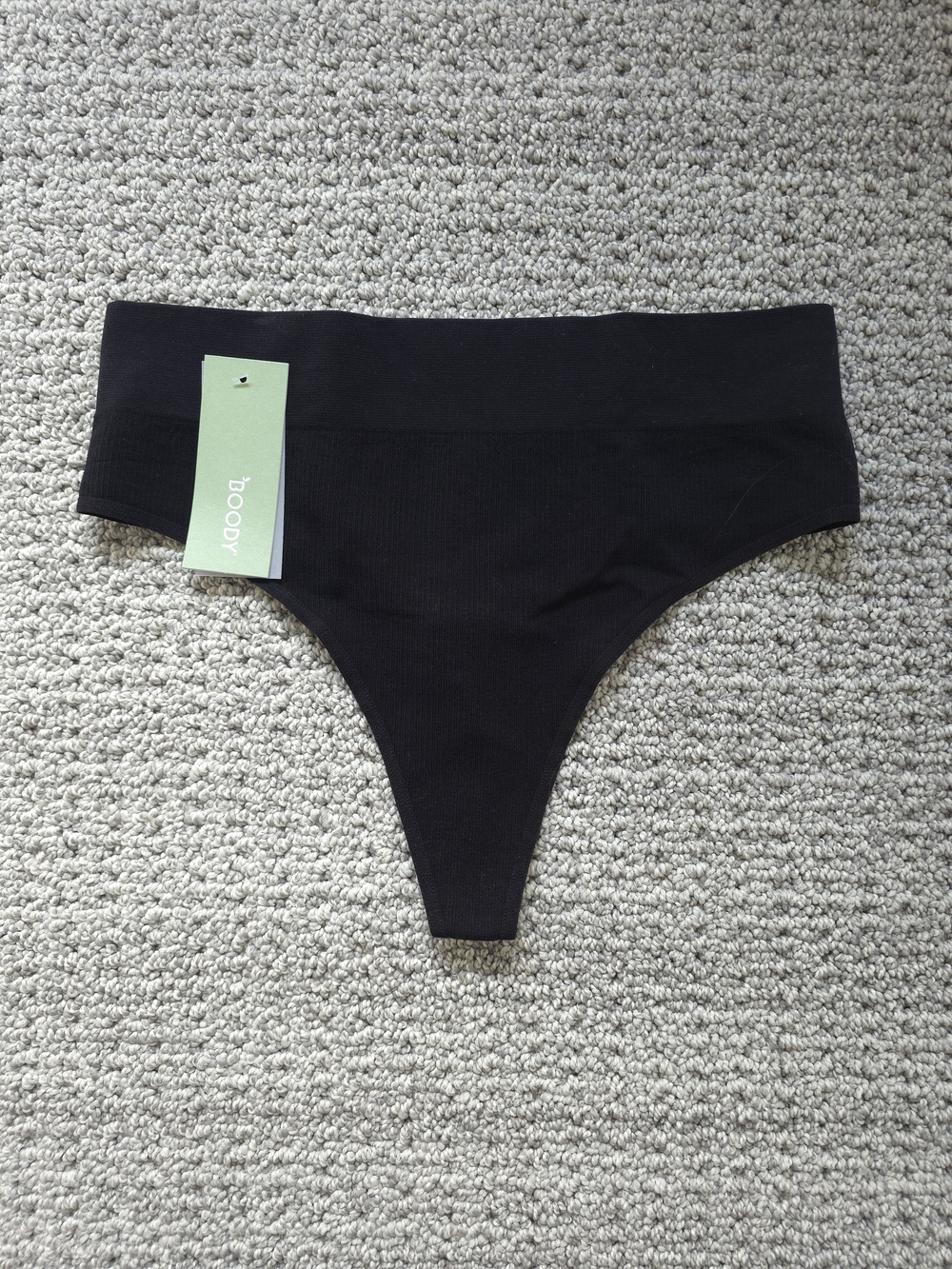 Boody High Waisted Thong in Lyolyte Ribbed Fabric